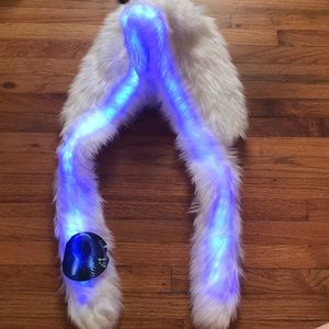 Light up fur hat